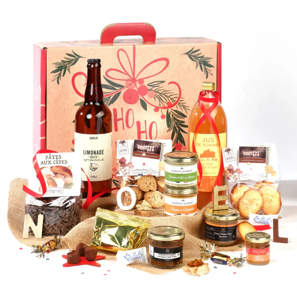 Le panier garni de fêtes végétarien (sans alcool)