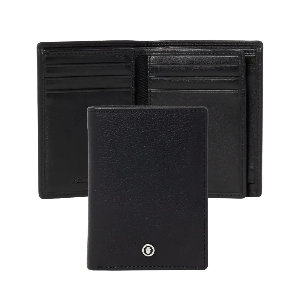 Porte-cartes Flap Button Black
