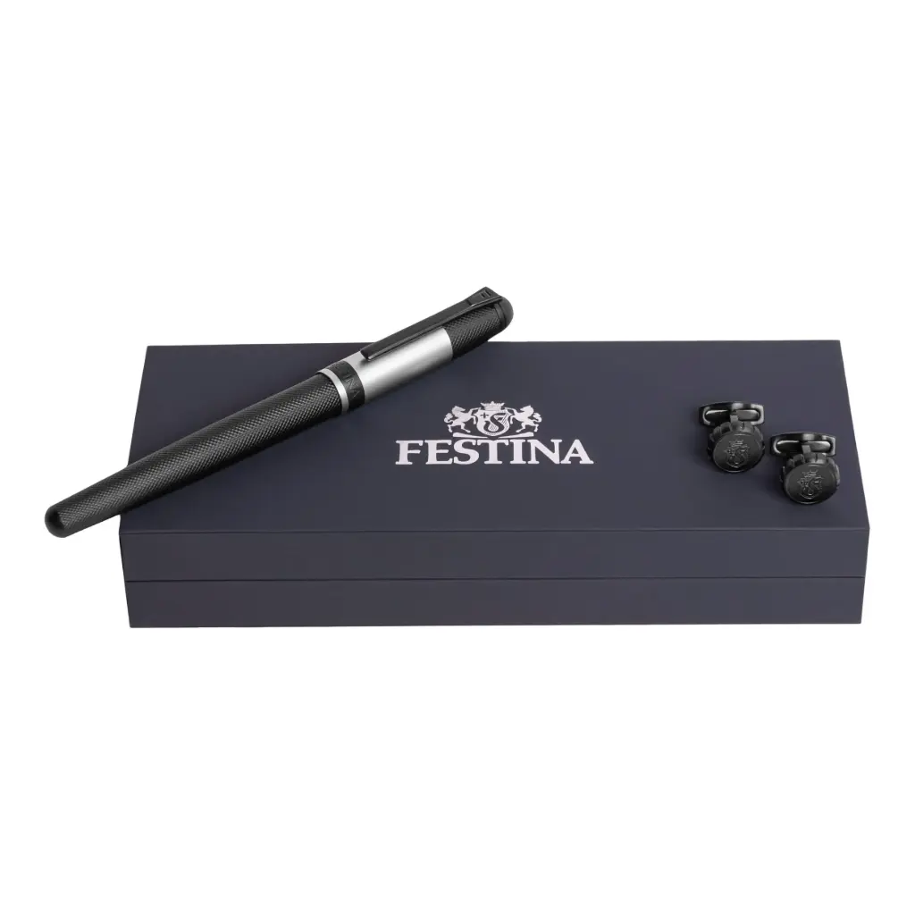 Parure Festina (stylo plume & boutons de manchette)