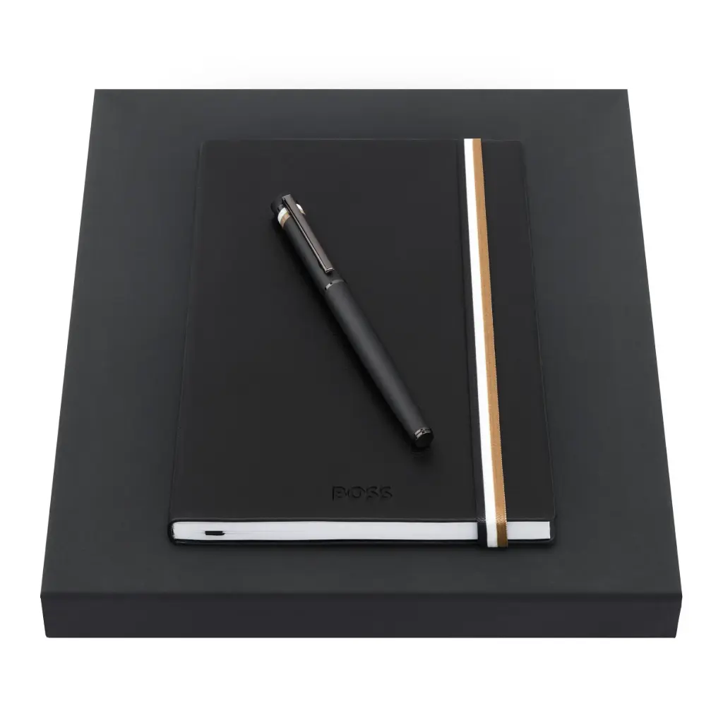 Coffret Hugo Boss (carnet + stylo)