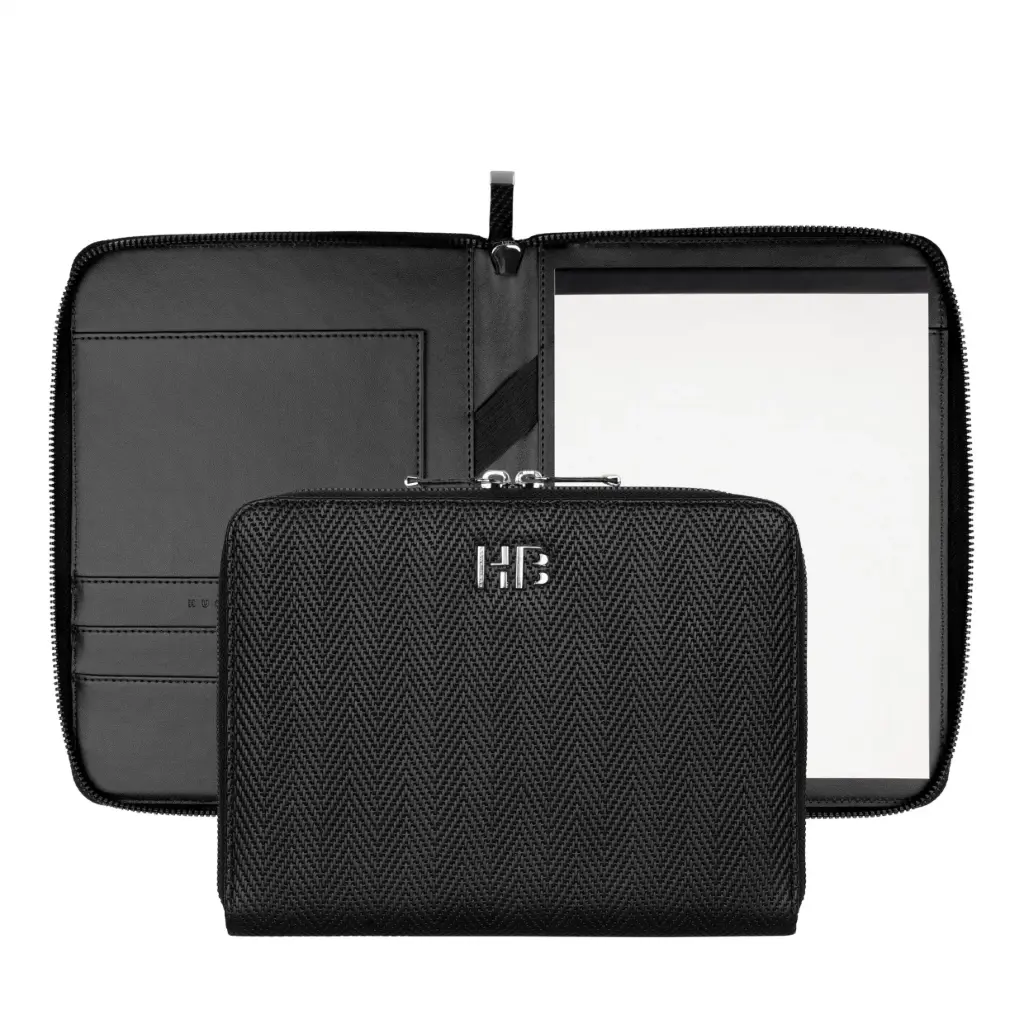 Conférencier A5 Herringbone Black