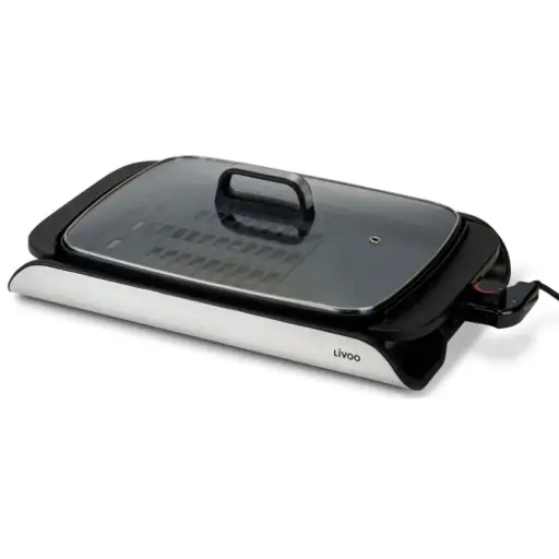 [DOC321] Plancha grill avec couvercle