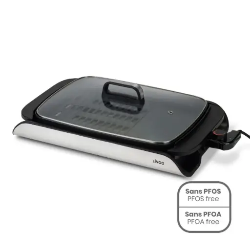 [DOC321] Plancha grill avec couvercle