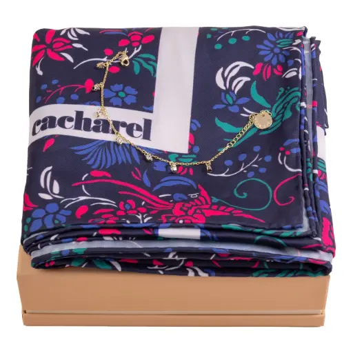 [CPBL219N] Parure Cacharel (bracelet & foulard)