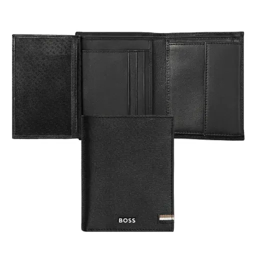 [HLO421A] Portefeuille Vertical porte-monnaie avec flap Iconic