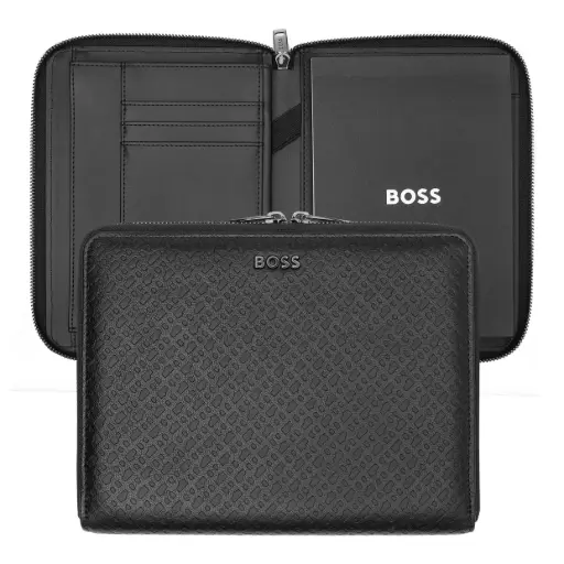 [HTM411A] Conférencier A5 Monogram Zipped Black