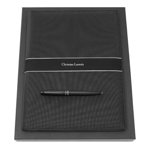 [LPBF419A] Parure Caprio (stylo bille & écritoire A4)