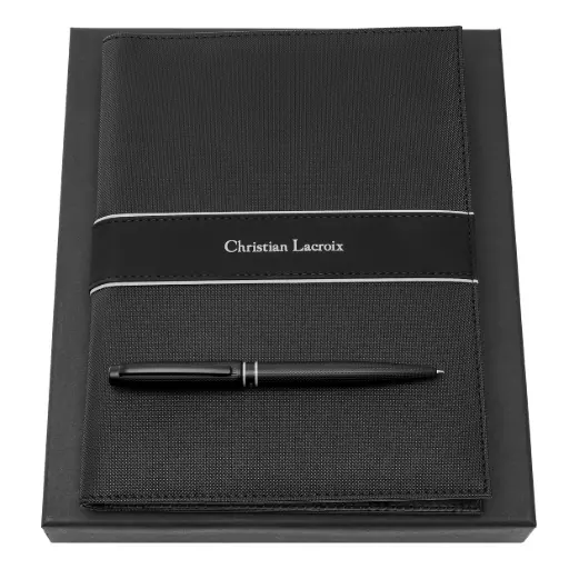 [LPBM419A] Parure Caprio (stylo bille & écritoire A5)